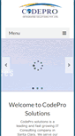 Mobile Screenshot of codeprosolutions.com