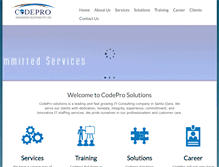 Tablet Screenshot of codeprosolutions.com